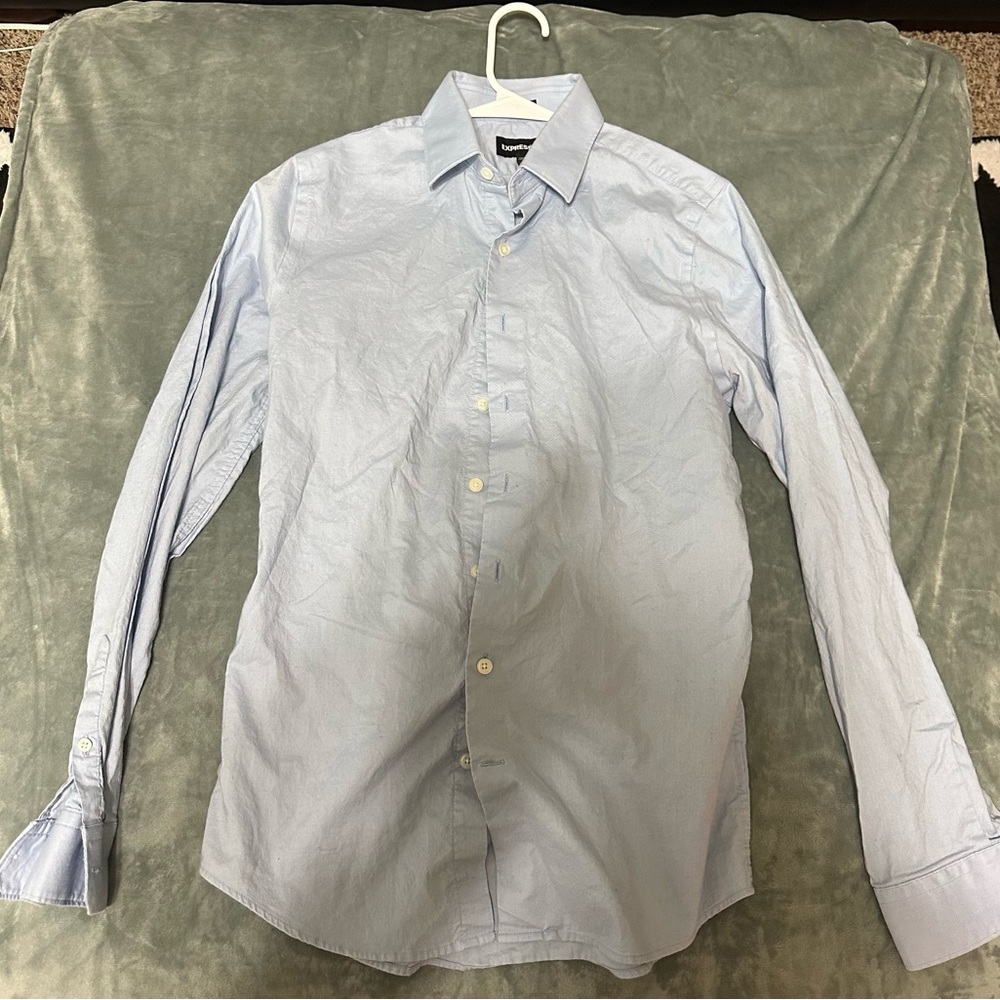 Express Light Blue Dress Shirt